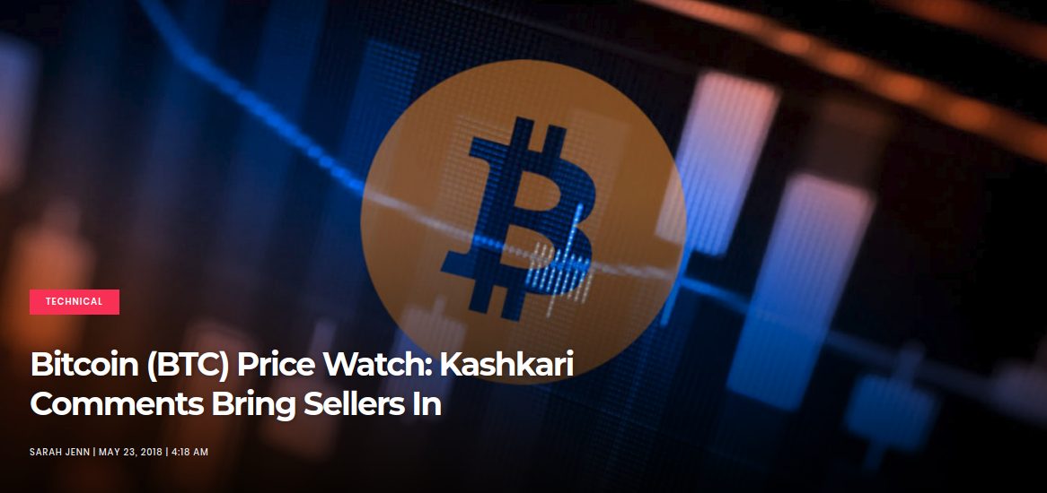 Bitcoin (BTC) Price Watch - Kashkari Comments Bring Sellers In