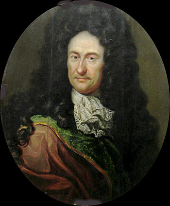Gottfried Wilhelm Leibniz, um 1700, Ãl auf Holz